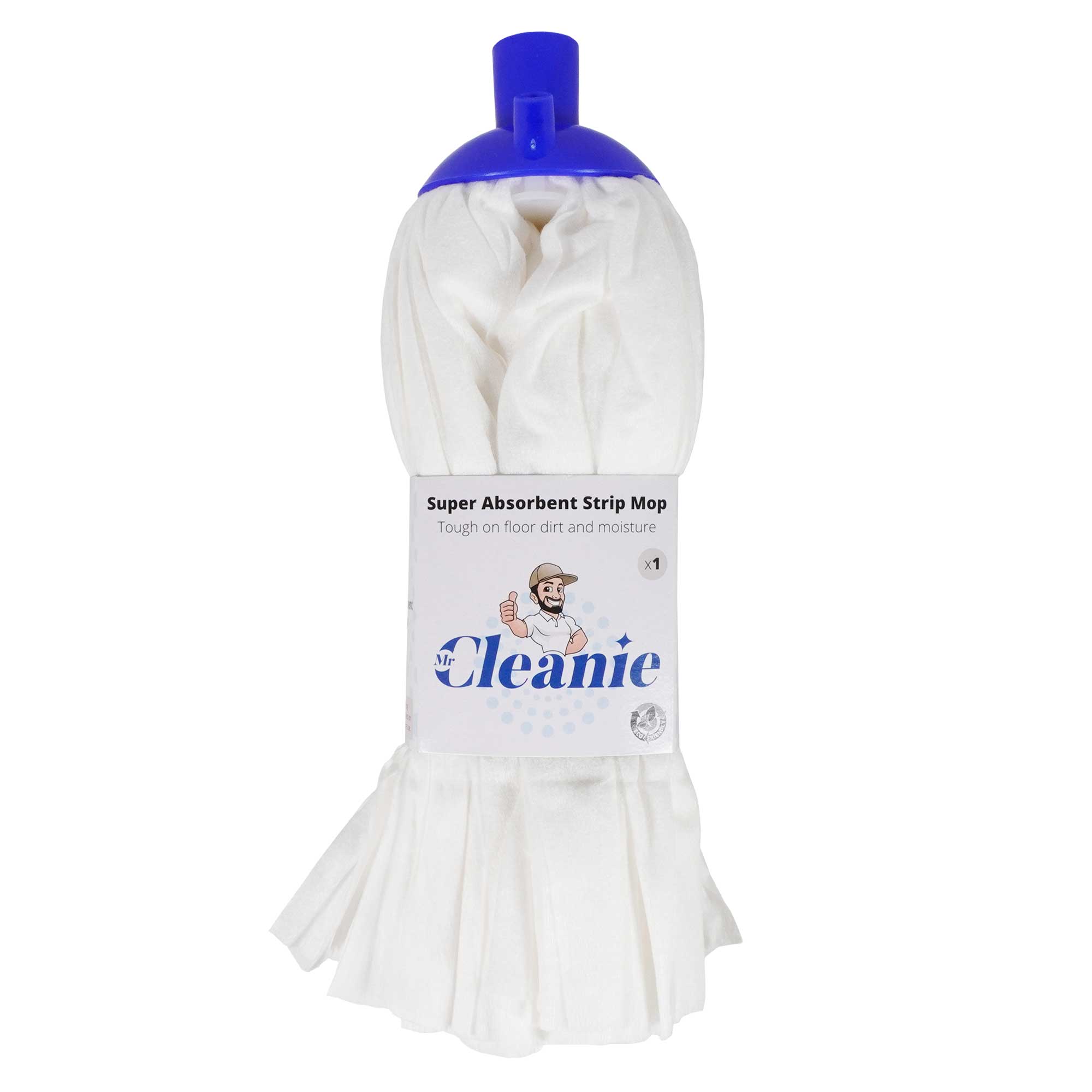 Mr Cleanie Super Absorbent Spunlace Strip Floor Mop Replacement Head for Household Cleaning Kitchen Bathroom